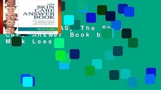 [GIFT IDEAS] The Skin Care Answer Book by Mark Lees