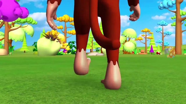 La grange et les Animaux de Zoo Apprendre les Noms du fruit avec un Cheval de Charrette en Bois et le Singe de l'Équitation de Vélo de Course en Forêt | Peony Noakes