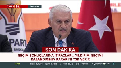 Binali Yıldırım konuşuyor