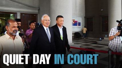 NEWS: Najib leaves court with a handful of supporters