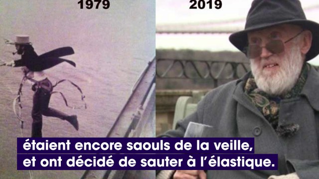 Voici la vidéo du premier saut à l’élastique en 1979, qui était un poisson d’avril !
