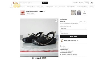 ‘Goth Crocs’ Exist And People Are Totally Into It