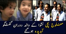 Nashwa's father breaks down while talking to media