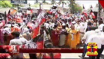 தே.மு.தி.க. வேட்பாளரை வெற்றிபெற செய்தால் கொடுங்கையூர் குப்பை கிடங்கு மாற்றப்படும்  - பிரேமலதா