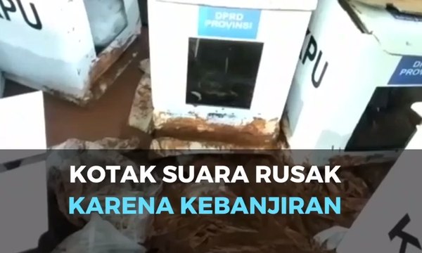 Ratusan Kotak Suara di Bogor Rusak Diterjang Banjir