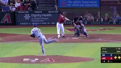 David Peralta conecta cuadrangular de 3 carreras