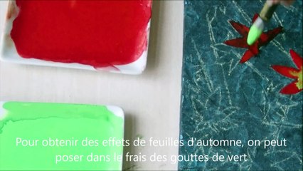 Feuilles d'érable et épines de pin