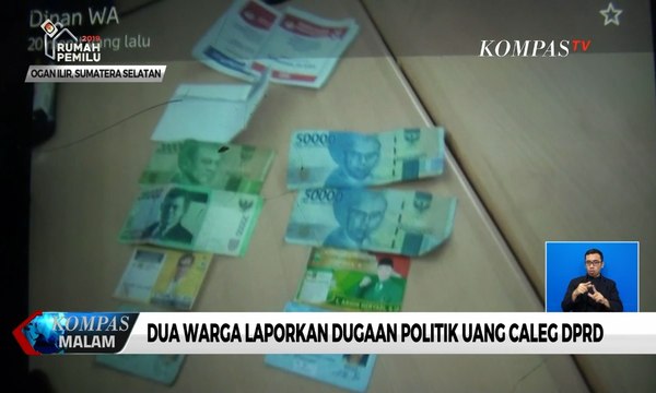Dua Warga Laporkan Dugaan Politik Uang Caleg DPRD ke Bawaslu Ogan Ilir