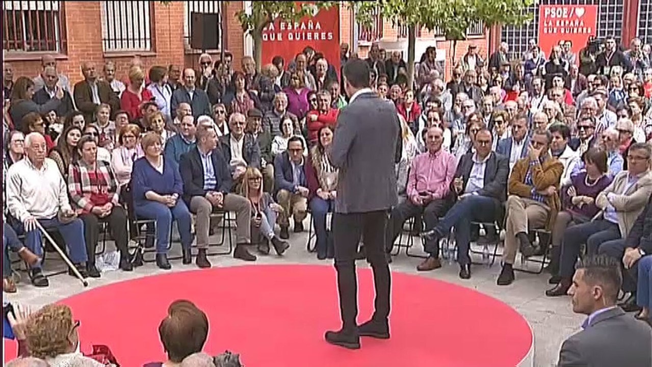 Sánchez: “El 28A los españoles van a quitar el cordón sanitario al PSOE que quiere poner la derecha”
