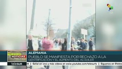 Alemanes se movilizan contra altos alquileres y gentrificación