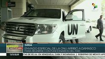 Llega a Siria enviado especial de ONU para reunirse con funcionarios