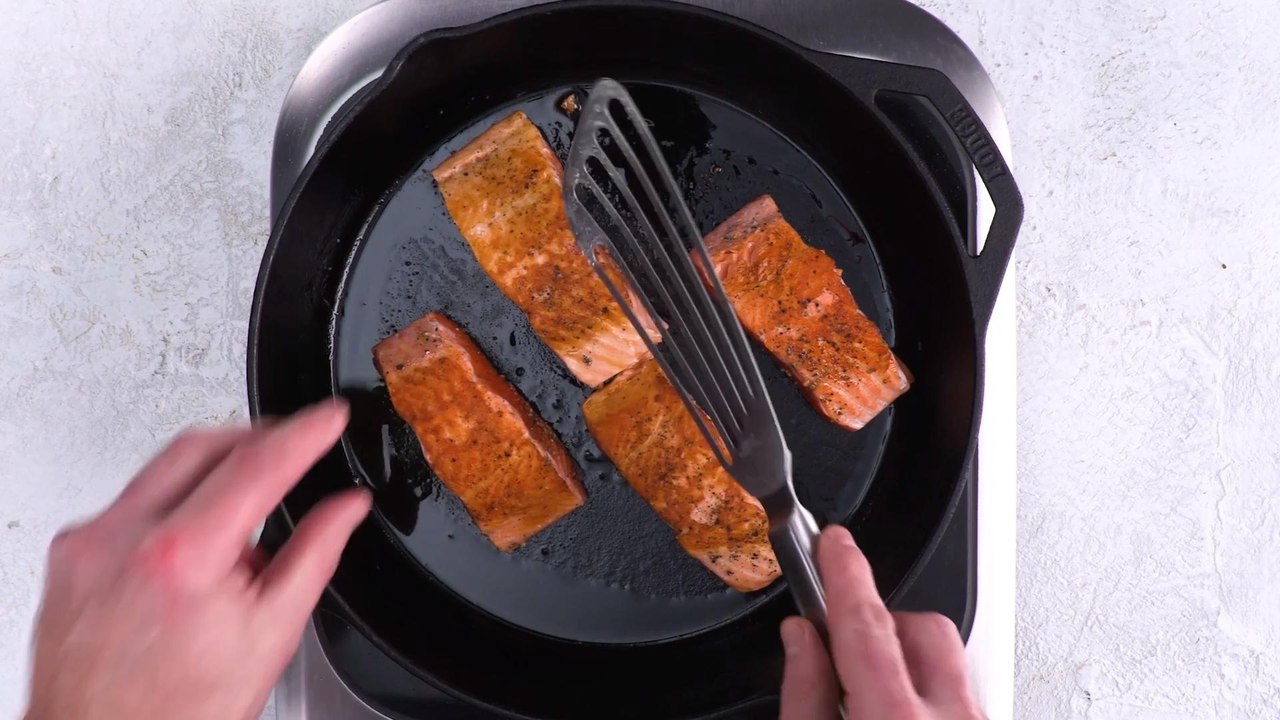 Crisp Pan Seared Salmon