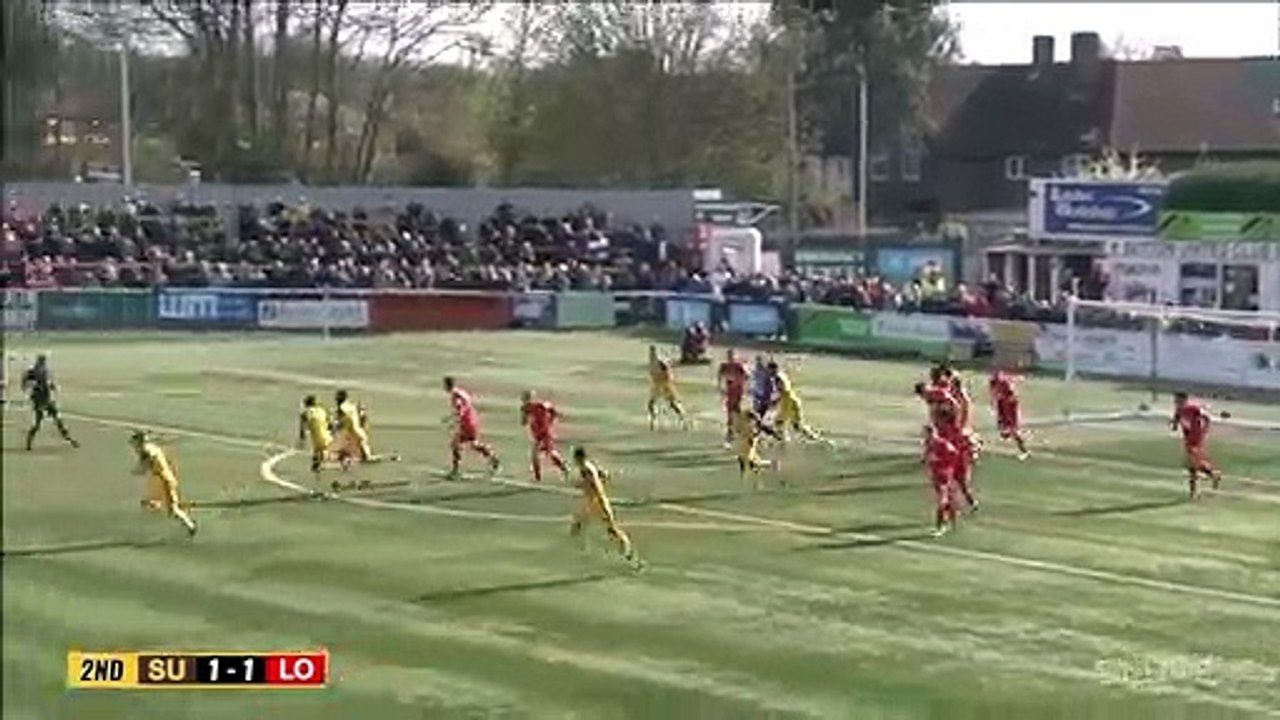 Sutton's keeper Ross Warner starts doing kick ups in his own box, gets tackled, then gives away a penalty to lose his side the game!