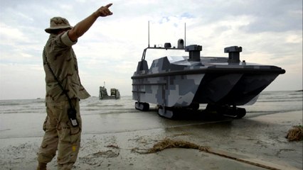 中, 군사용 수륙양용 무인 쾌속정 세계 최초 생산 / YTN