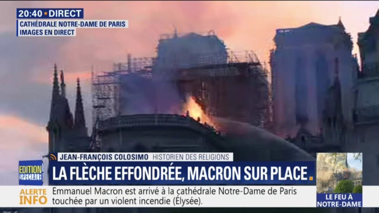 Notre-Dame de Paris en feu : "Macron a eu raison d'annuler son allocution" (Christine Boutin)