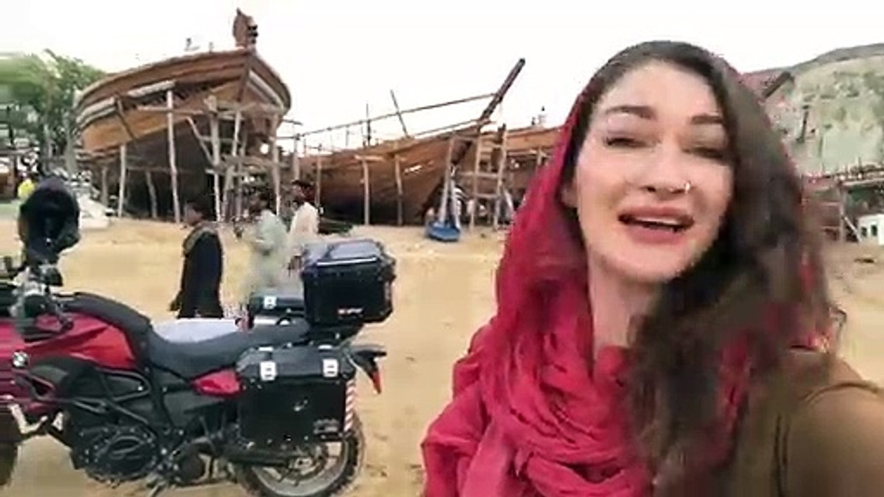 Canadian Lady Biker in Pakistan