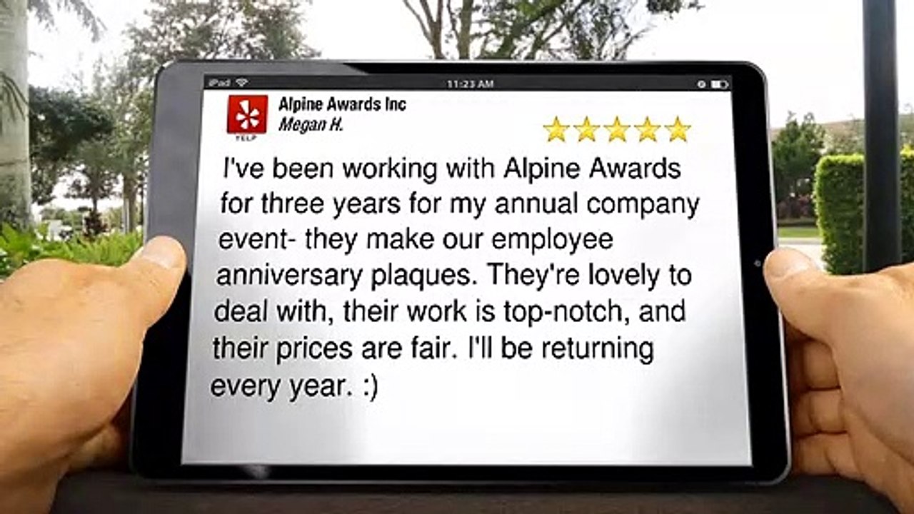 Alpine Awards Inc Concord | Wonderful Five Star Review by Megan H.