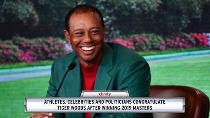 Xfinity X1 Report: Celebs, Politicians Congratulate Tiger Woods For Masters Win