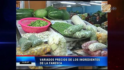Precios de la fanesca para la Semana Santa