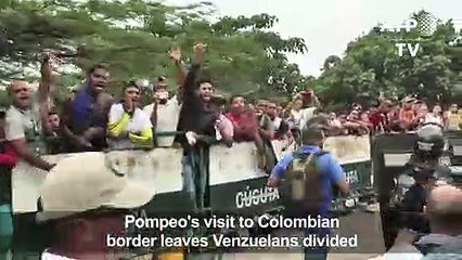 Venezuelans divided after Pompeo's visit to Colombia border