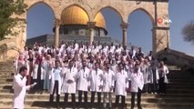 Filistinli Doktorlar Mescid-i Aksa'da Hipokrat Yemini Etti