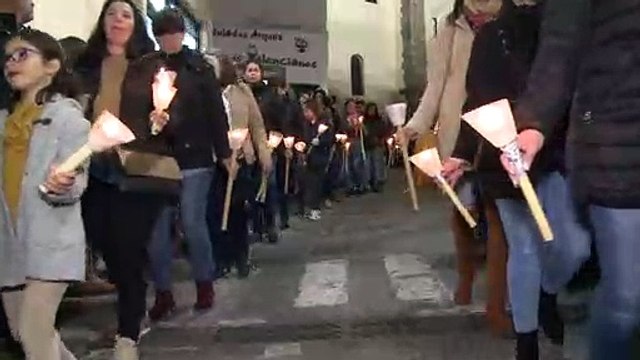 Los 'empalaos' cumplen su penitencia en Jerez de los Caballeros