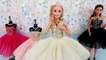 Frozen Elsa Anna Barbie Dress & Doll DressバービードールドレスBoneca Roupas e Vestido de Barbie Bebek Elbisesi