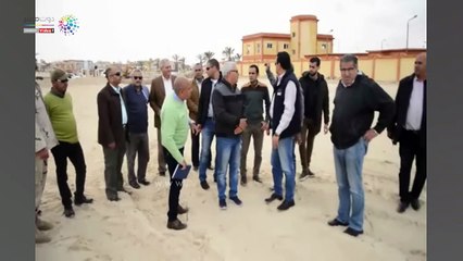 محافظ مطروح يتفقد أعمال تطوير ممشى الكورنيش وشاطئ الغرام