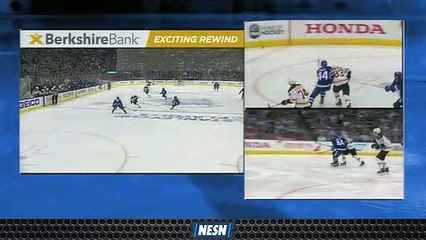 Jake DeBrusk Sets Up David Krejci's Secord Period Goal Vs. Maple Leafs