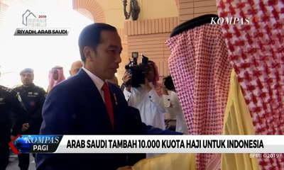 Kepada Raja Salman, Jokowi Ungkap Apresiasinya Atas Penambahan 10 Ribu Kuota Haji