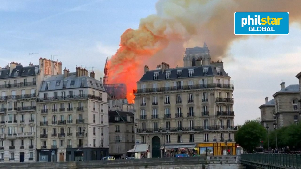 Fire ravages Notre-Dame cathedral in Paris