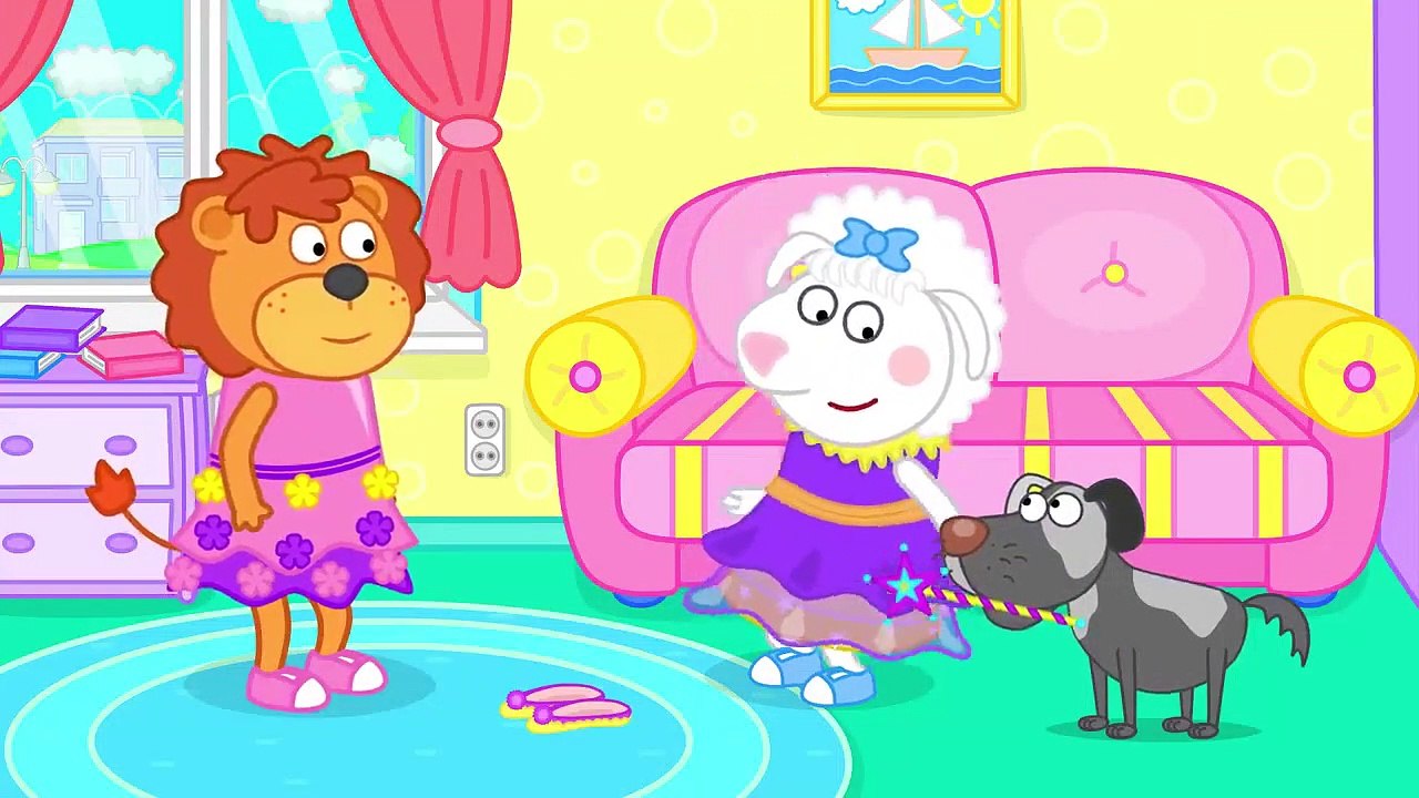 Lion de la Famille de Fantaisie Coiffure de dessin animé pour Enfants