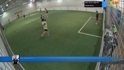 But de Benoit (3-1) - PRO TECH HABITAT Vs TEAM PATIO  - 15/04/19 20:00 - LIGUE 1