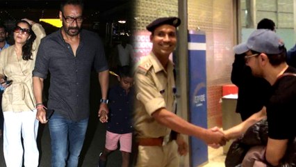 Aamir Khan GREETS Indian ARMY, Kajol With Ajay Devgn, Kriti Sanon SPOTTED At Airport