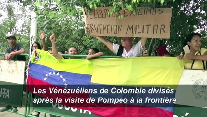 Les Vénézuéliens de Colombie divisés après la visite de Pompeo