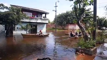 Inundaciones dejan 200 familias damnificadas en Asunción