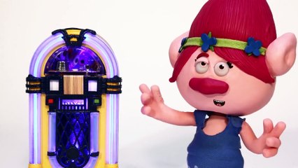 Princess Poppy Can't Dance Anymore! | Play Doh Stop Motion |  Trolls fll mvie  Crafty Kids