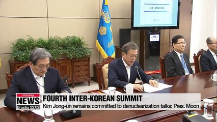 Pres. Moon says he hopes to sit down with Kim Jong-un when N. Korea is ready