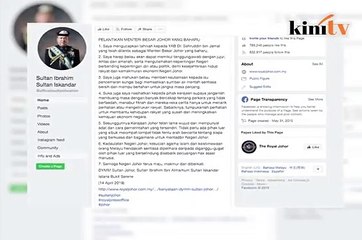 Sultan Johor- 'Pihak luar usah sibuk melompat-lompat tak tentu arah'