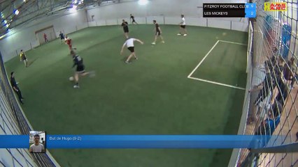 But de Hugo (9-2) - FITZROY FOOTBALL CLUB  Vs LES MICKEYS - 15/04/19 21:00 - LIGUE 4