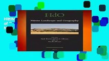 Hittite Landscape and Geography (Handbook of Oriental Studies: Section 1; The Near and Middle East)