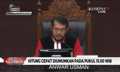Putusan MK: Hitung Cepat Pemilu Diumumkan pada Pukul 15.00 WIB