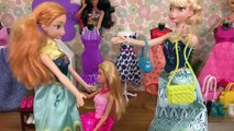 SHOPPING ! Elsa et Anna, les tout-petits au Magasin de Vêtements - Robes - Chaussures - Sacs à main