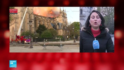 مايسة عواد: فرق الإطفاء تنقذ الهيكل الرئيسي لكاتدرائية نوتردام