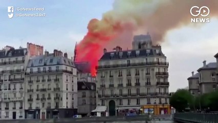 Notre Dame In Flames