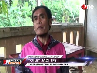 Diserang Banjir, Toilet Disulap jadi TPS