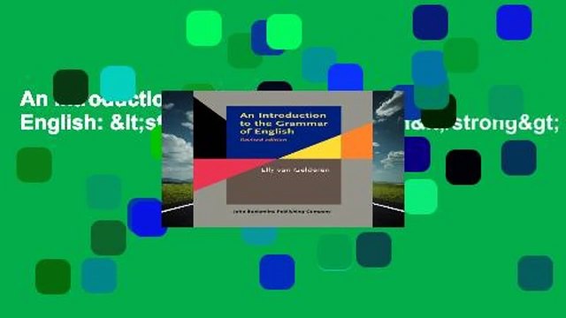 An Introduction to the Grammar of English: Revised edition