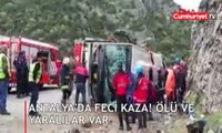 Antalya'da midibüs devrildi: 2 ölü, 15 yaralı