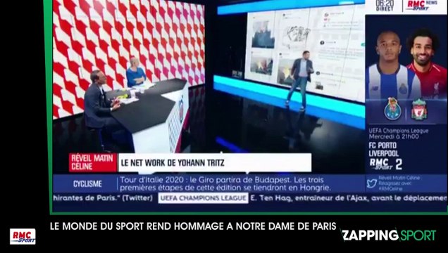 Zap sport du 16 avril : Le monde du sport rend hommage à Notre-Dame de Paris (vidéo)