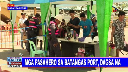 Mga pasahero sa Batangas port, dagsa na